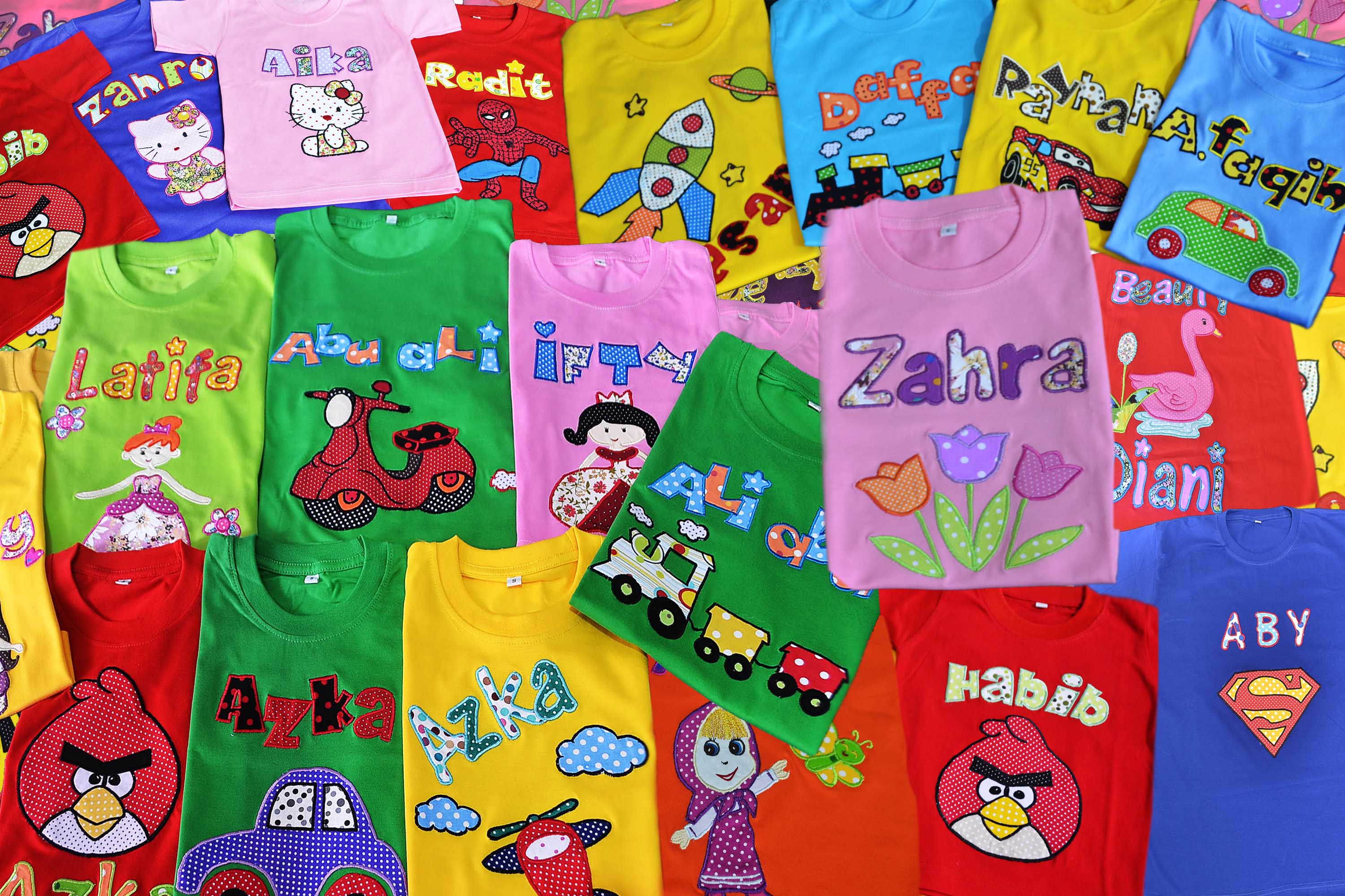 Kaos Anak Karakter Kaos Handmade Baju Anak Produk Pakaian Anak